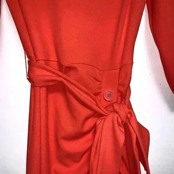 Women's SOMI & JO 3/4 Sleeve Fit + Flare Dress, round neck back zip up size S - Picture 7 of 9